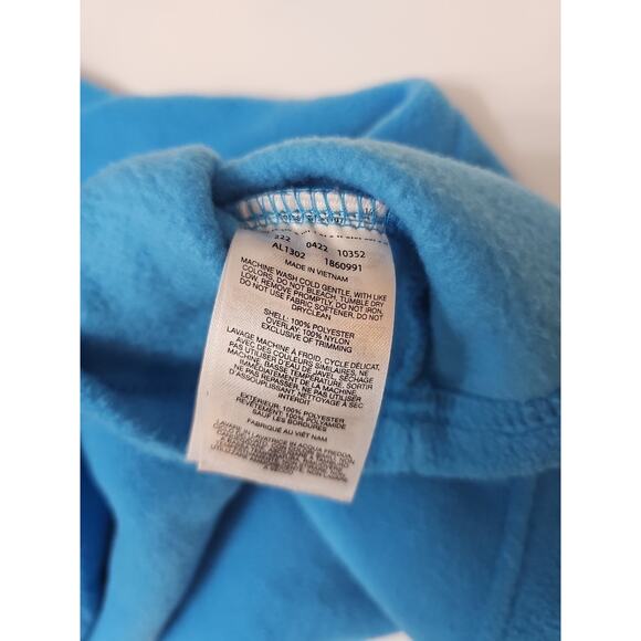 Columbia Fleece Jacket Women SZ L Blue Snap Button Pullover Long Sleeve Outdoor - Picture 5 of 5